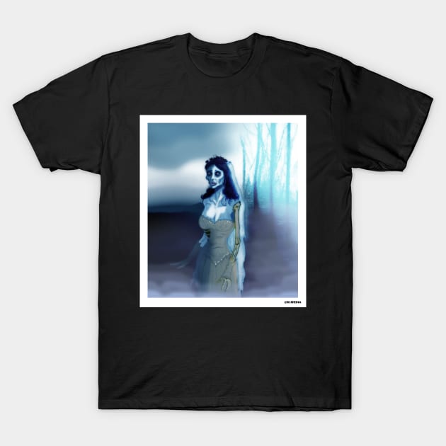 Corpse Bride portrait T-Shirt by Wonder design